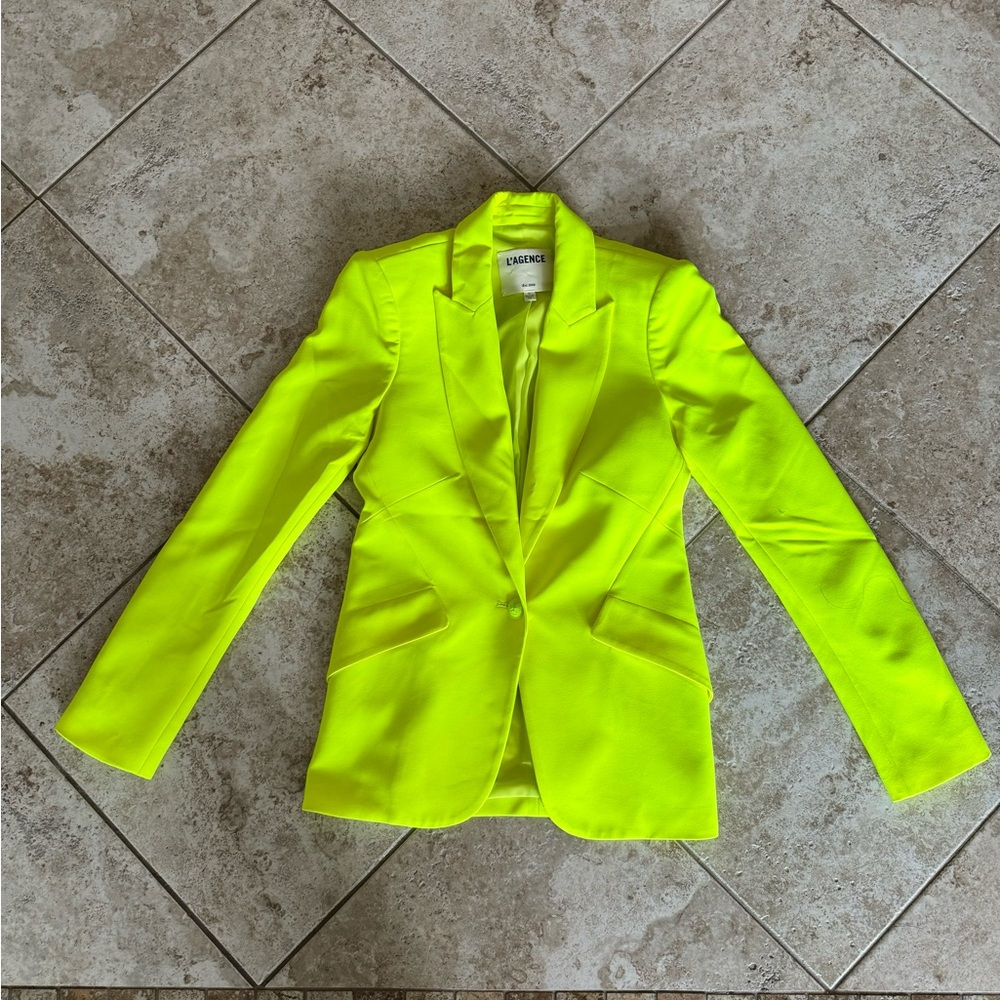 L'Agence Yellow, Polyester blazer
